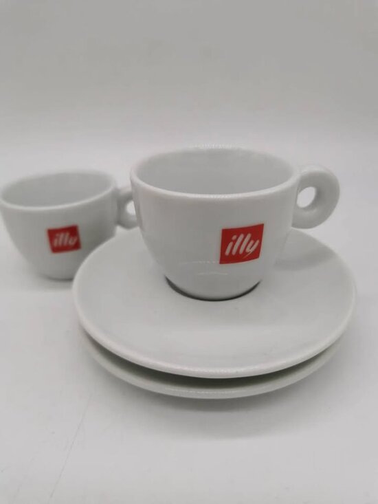 Illy Other - Vintage illy white porcelain espresso/cappucino cups set of 2